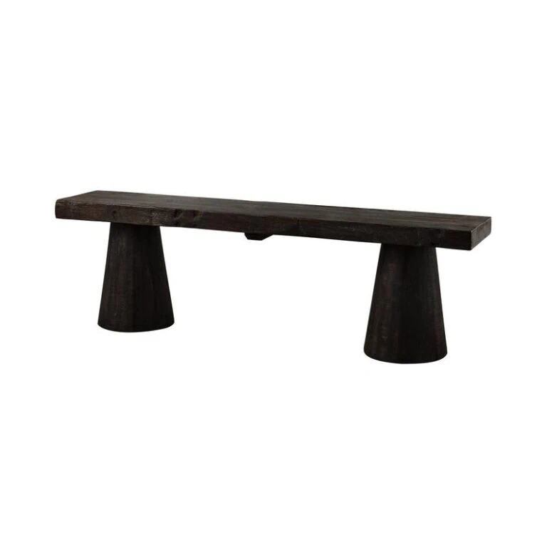 Clyde Bankje mangohout donkerbruin 150cm