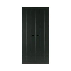 Connect 2-deurs Kledingkast met lade zwart