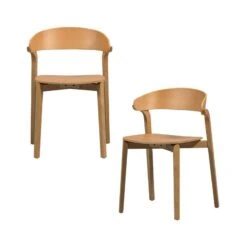 Cras Eetkamerstoel essen fineer naturel