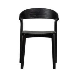 Cras Eetkamerstoel essen fineer zwart