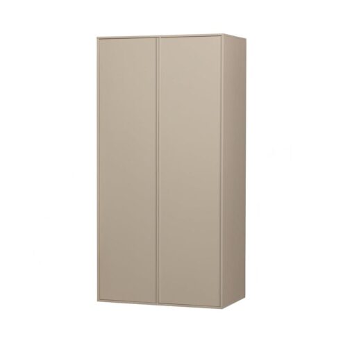 Daily Kledingkast dubbel hoog grenen beige 100cm
