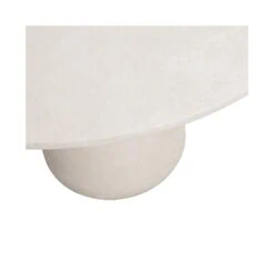 Damon Ronde Eettafel betonlook wit 100cm