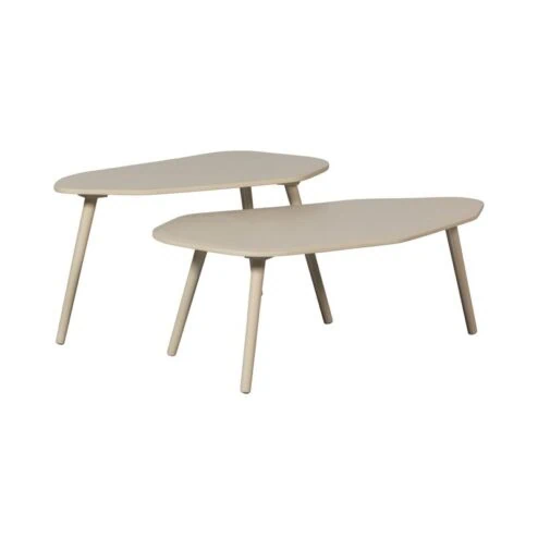 Davina Bijzettafels MDF zand set van 2