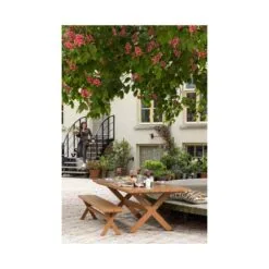 Delta Picknick tuintafel aluminium terracotta 220cm