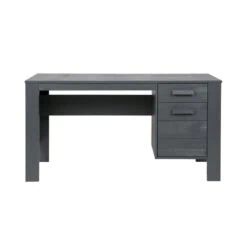 Dennis Bureau grenen grijs steel 141cm