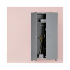 Dennis Kledingkast grenen grijs 111cm