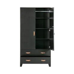 Dian Kledingkast grenen zwart 94cm