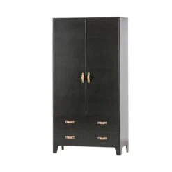 Dian Kledingkast grenen zwart 94cm