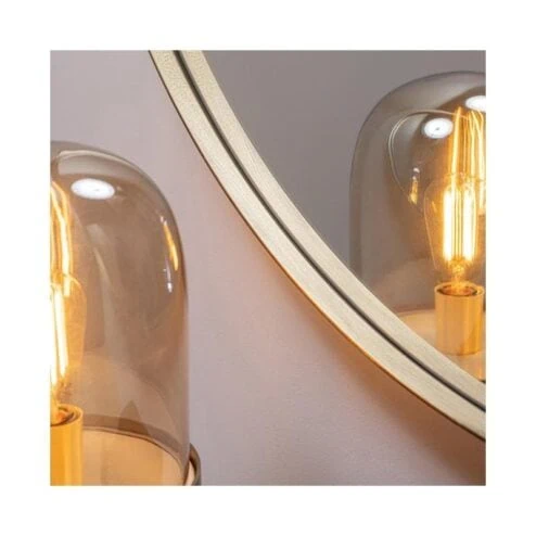 Doutzen Spiegel rond metaal goud 115cm