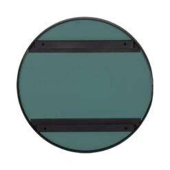 Doutzen Spiegel rond metaal zwart 50cm