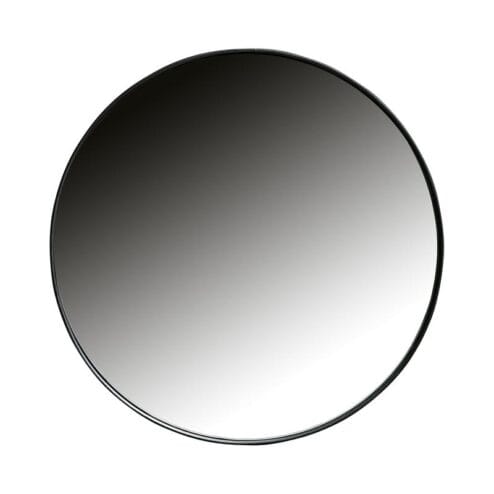 Doutzen Spiegel rond metaal zwart 80cm