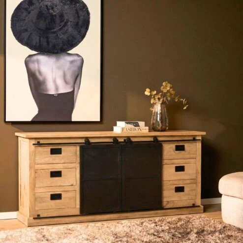 Dressoir Trenso Mangohout 200 cm