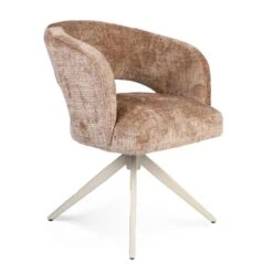 Eetkamerstoel Lana Cinnamon met zand poot