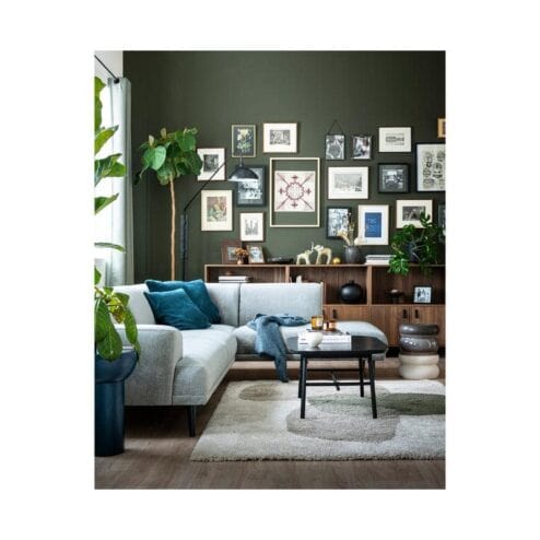 Elegance Salontafel mangohout/metaal zwart 100cm