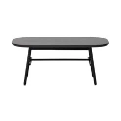 Elegance Salontafel mangohout/metaal zwart 100cm