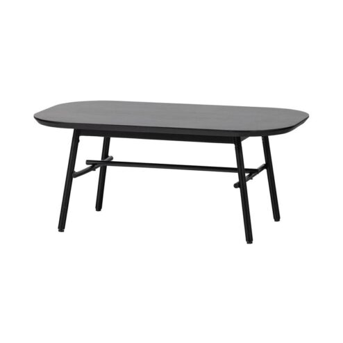 Elegance Salontafel mangohout/metaal zwart 100cm