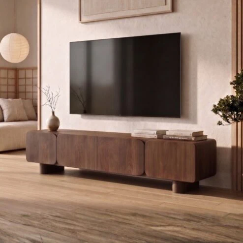 Elin Tv meubel Walnoot Pootjes 170 cm