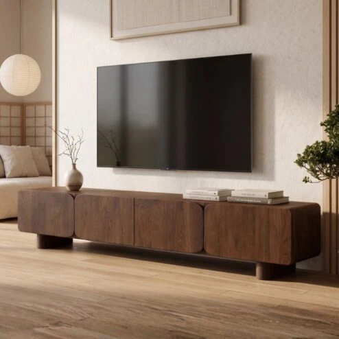 Elin Tv meubel Walnoot Pootjes 230 cm