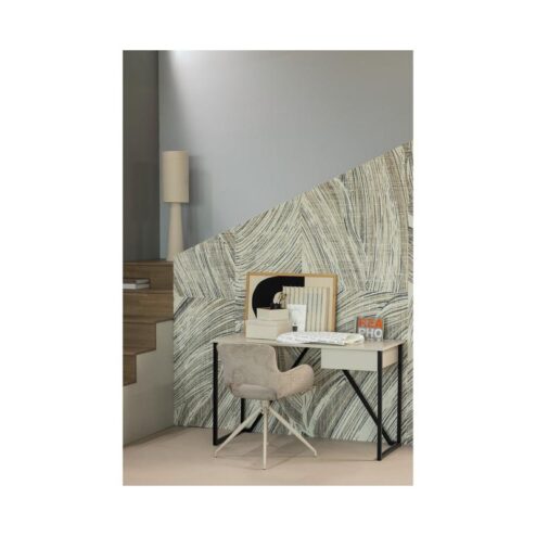 Eliva Eetkamerstoel structure velvet zand set van 2