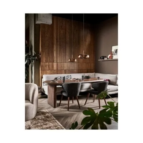 Ellips Eettafel mangohout walnoot 240cm