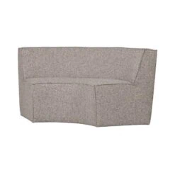 Europa Eetkamerbank 2-zits geweven stof zand melange 186cm