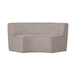 Europa Eetkamerbank 2-zits geweven stof zand melange 186cm