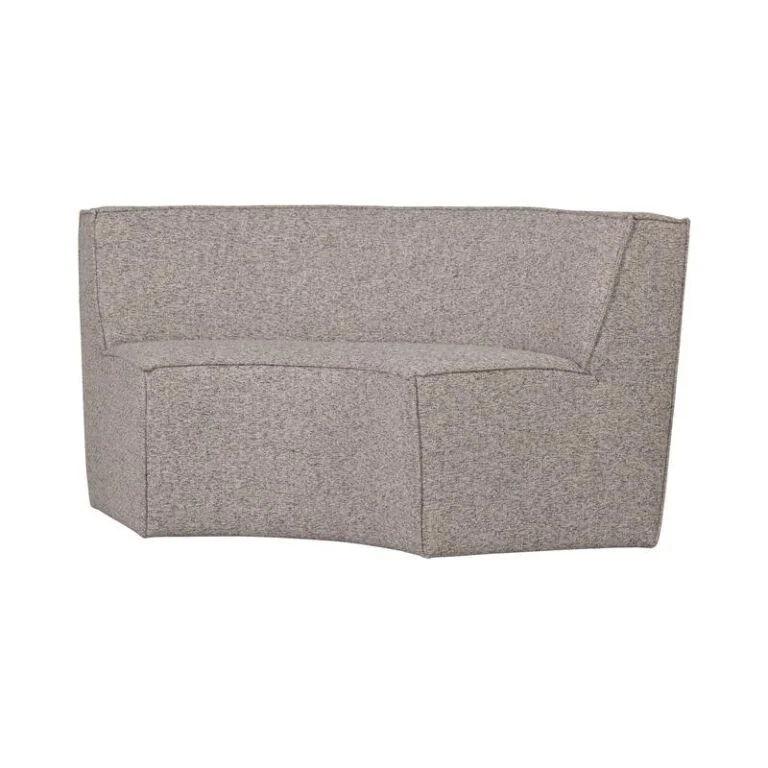 Europa Eetkamerbank 2-zits geweven stof zand melange 186cm