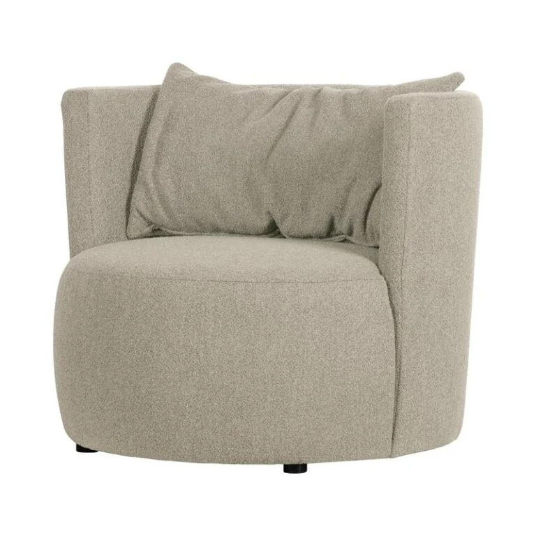 Explore Fauteuil bouclé naturel