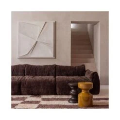 Fafa Vloerkleed grafisch dessin naturel/bruin 200x300cm