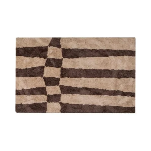 Fafa Vloerkleed grafisch dessin naturel/bruin 200x300cm