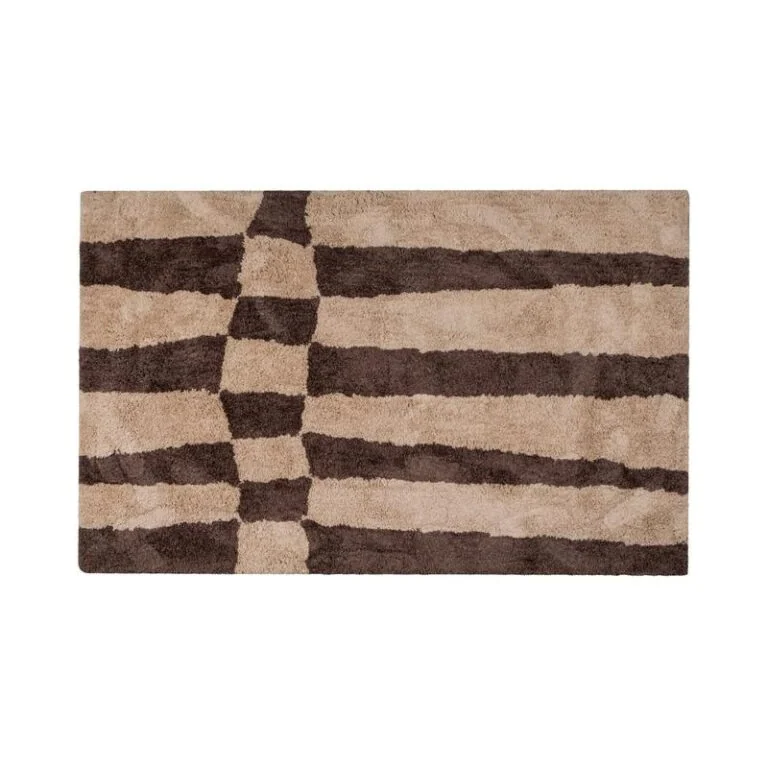 Fafa Vloerkleed grafisch dessin naturel/bruin 200x300cm