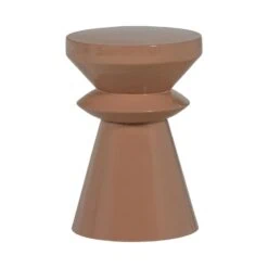 Fedde Bijzettafel metaal oudroze 30cm