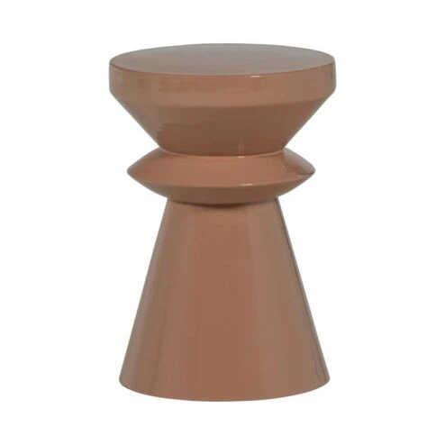 Fedde Bijzettafel metaal oudroze 30cm