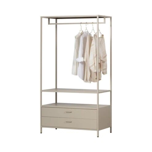 Ferris Open kledingkast metaal zand 100cm