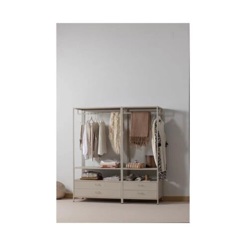 Ferris Open kledingkast metaal zand 70cm