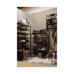 Ferro Schoenenrek stapel van 2 metaal zwart