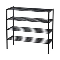 Ferro Schoenenrek stapel van 2 metaal zwart