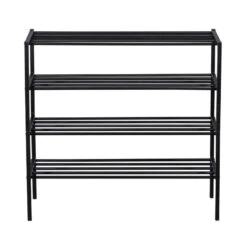 Ferro Schoenenrek stapel van 2 metaal zwart