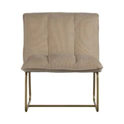 Fie Fauteuil ribstof zand