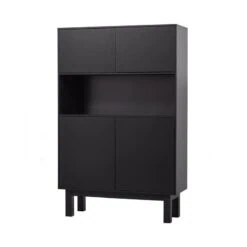 Finca Buffet-/drankkast grenen zwart 110cm