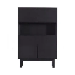 Finca Buffet-/drankkast grenen zwart 110cm