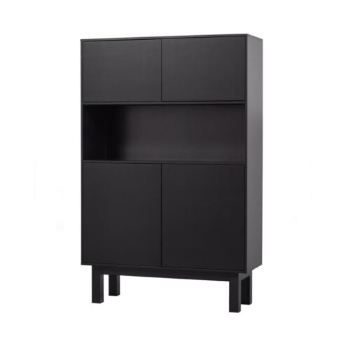 Finca Buffet-/drankkast grenen zwart 110cm