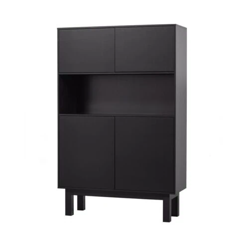 Finca Buffet-/drankkast grenen zwart 110cm