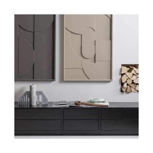 Finca Tv meubel grenen zwart 75cm