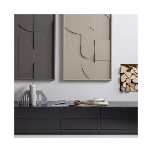 Finca Tv meubel grenen zwart 75cm