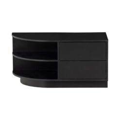 Finca Tv meubel rond links grenen zwart 78cm