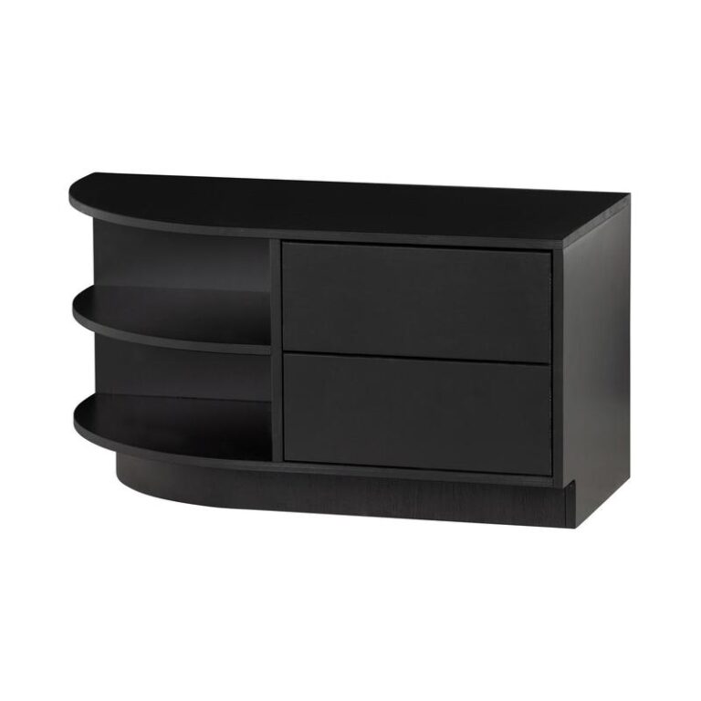 Finca Tv meubel rond links grenen zwart 78cm