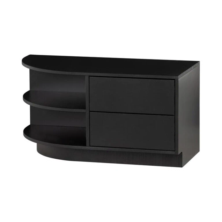 Finca Tv meubel rond links grenen zwart 78cm