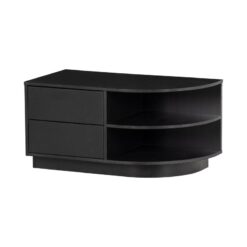 Finca Tv meubel rond rechts grenen zwart 78cm