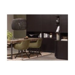 Finca Wandkast grenen zwart 110cm